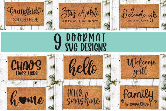 Download DIY Doormat SVG Cut File Bundle Designs - Svg cut file Collection