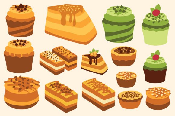 Download Cake Vector Set Collection - Cake vector Collection