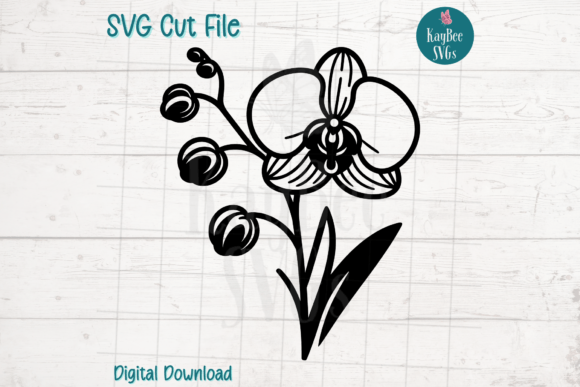Download Orchid Flower SVG Cut File - Svg cut file Collection