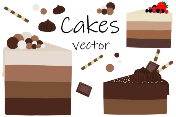 Download Cakes Vector. Chocolate Cake Vector - Cake vector Collection