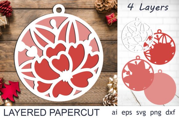 Download Christmas 3d Layered Ornament Svg - Ornament svg Collection