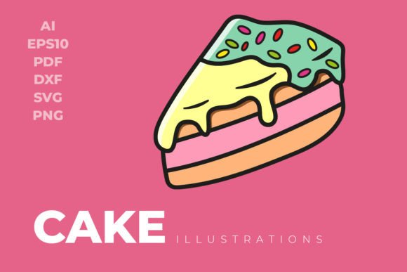 Download Illustration of Cake - Cake Vector - Cake vector Collection