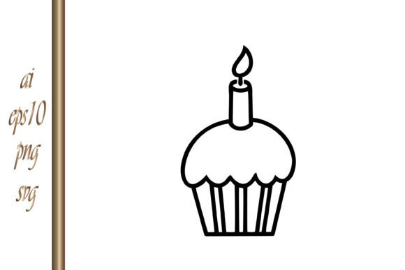 Download Stencil Cake Icon Doodle Cake Vector - Cake vector Collection