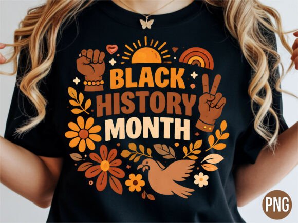 Download Black History Month Floral Peace PNG - Month floral Collection