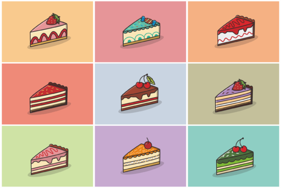Download Cake Vector Illustration - Cake vector Collection