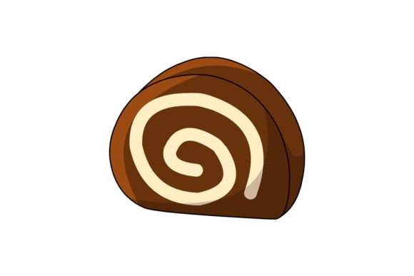 Download Autumn Roll Cake Vector Illustration - Cake vector Collection